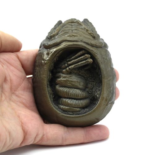 Cutaway Alien Xenomorph Egg FRIDGE MAGNET BRONZE FINISH